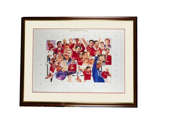 Manchester United Limited Edition signed print entitled “The Ferguson Years”
