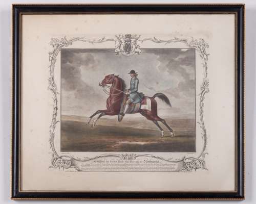 Print of the racehorse Flying Childers after James Seymour (British, 1702-1752)