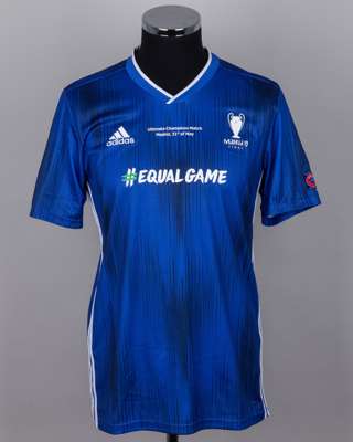Luis Figo blue No.7 Ultimate Champions six-a-aside match short-sleeved shirt, 2019