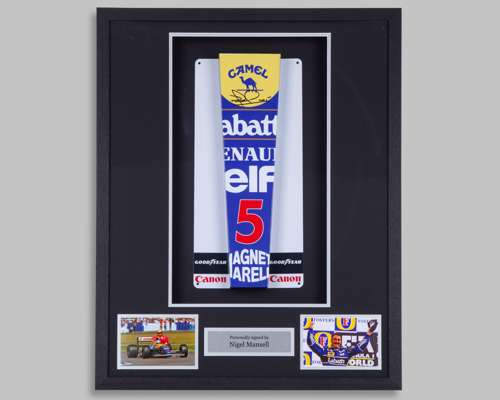 Nigel Mansell Signed Williams Nose Cone Model Display