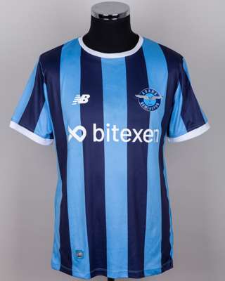 Mario Balotelli blue and sky blue No.9 Adana Demirspor short-sleeved shirt