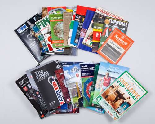 A large collection of Arsenal Final and Cup Final programmes