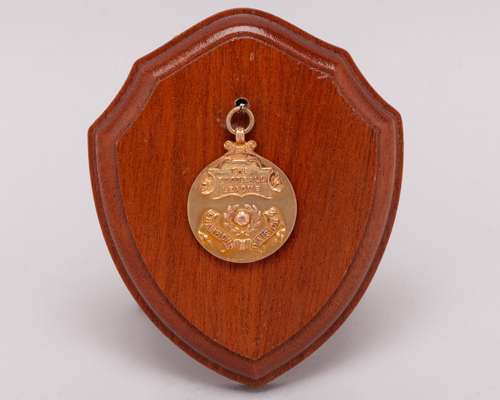 9ct gold Division 2 League Championship winners medal, 1964