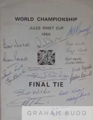 England 1966 World Cup Final programme being a 1970 reprint of the original