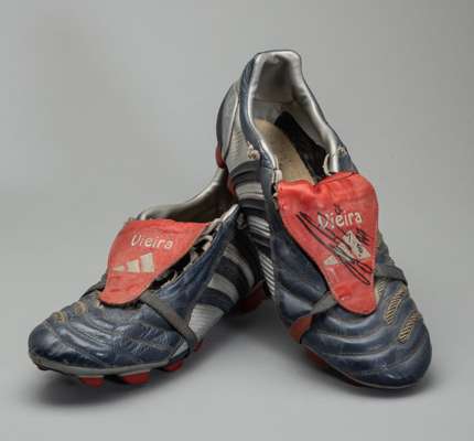 Patrick Vieira signed Adidas Traxion football boots
