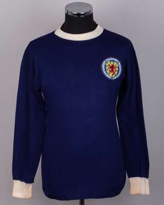 Alex Hamilton blue No.2 Scotland long-sleeved shirt, 1965