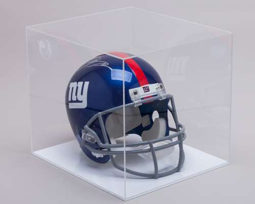 Odell Beckham Jr autographed blue and red NY Giants replica display helmet display