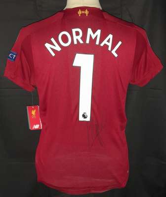 Liverpool manager Jurgen Klopp signed Liverpool 2019-20 Premier League season winning jersey, 
 brand new official Liverpool FC merchandise with tags 