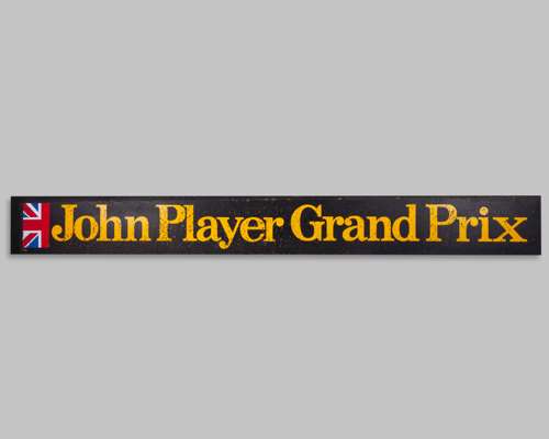 John Player Grand Prix Hoarding With Union Jack