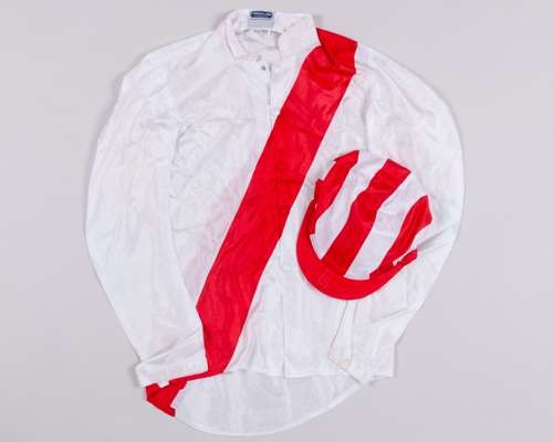 Racing colours of Saeed Manana,