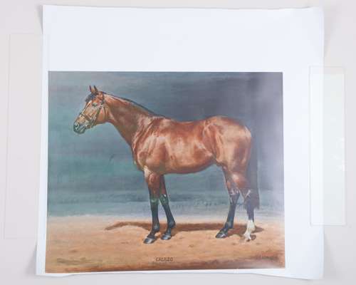 Five miscellaneous horse racing prints