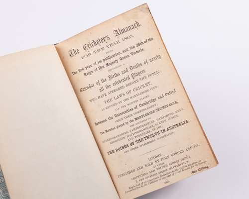 John Wisden's Cricketers' Almanack for 1865