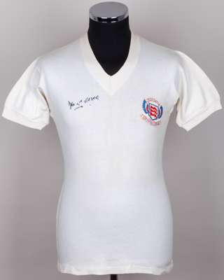 Don Howe white No.2 The Football League v. Irish League match worn shirt, 1961