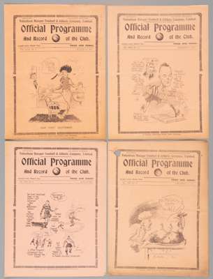 Four Tottenham Hotspur v Reading programmes,

F.L. Division Two fixtures  25th December 1928, 7th December 1929 & 30th August 1930; and a reserves Lon