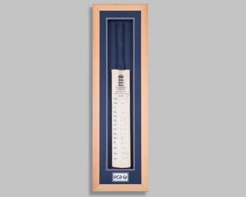 England v. India npower Test Series 2011 autographed cricket bat