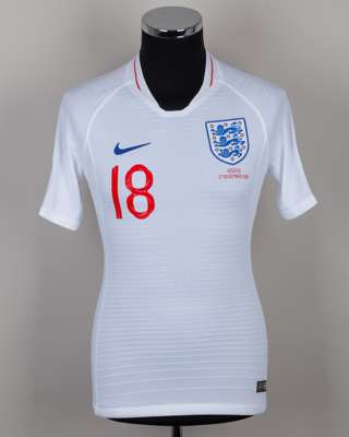 James Maddison white No.18 England v. Kosovo short-sleeved shirt, 2019