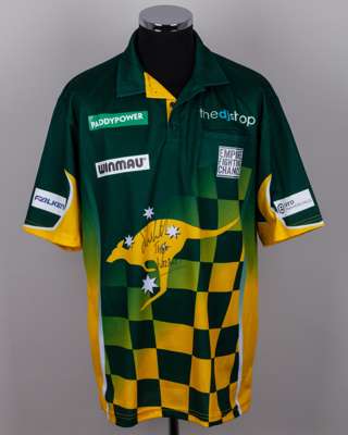 Simon Whitlock Round 1 match-worn shirt, 2025/26 PDC World Darts Championship