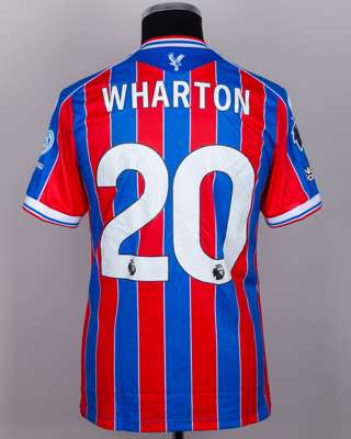Adam Wharton No.20 Crystal Palace v. Manchester City match worn shirt