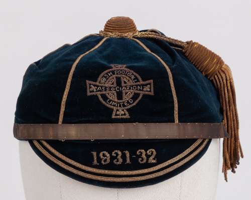 Billy Mitchell blue Northern Ireland v. England and Wales International cap, 1931-32