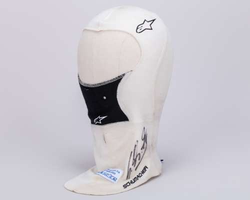 Michael Schumacher 2011 Mercedes GP Petronas F1 Team Signed Used Balaclava