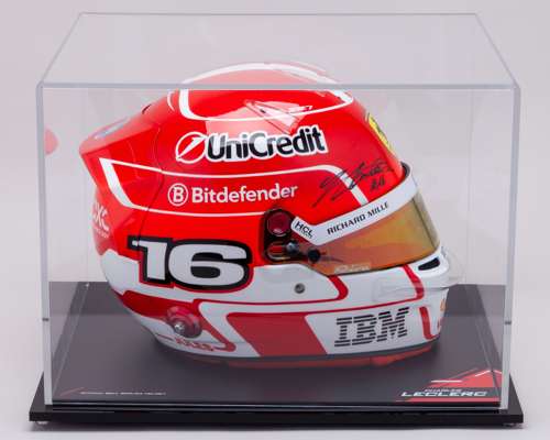 Charles Leclerc 2025 Ferrari Signed Limited Edition Official Bell HP77 Helmet