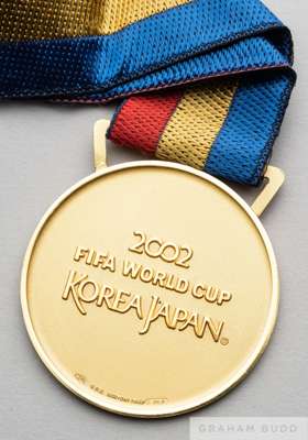 2002 World Cup winner's gold medal