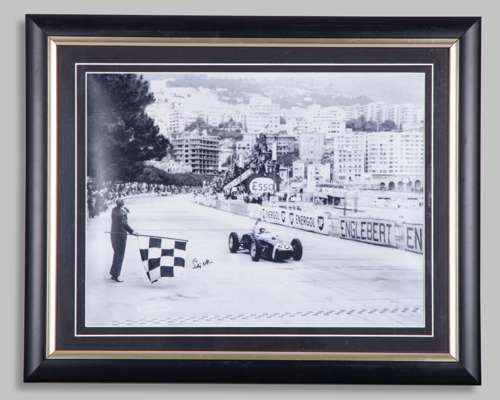 Stirling Moss Signed Monaco Grand Prix Framed Print