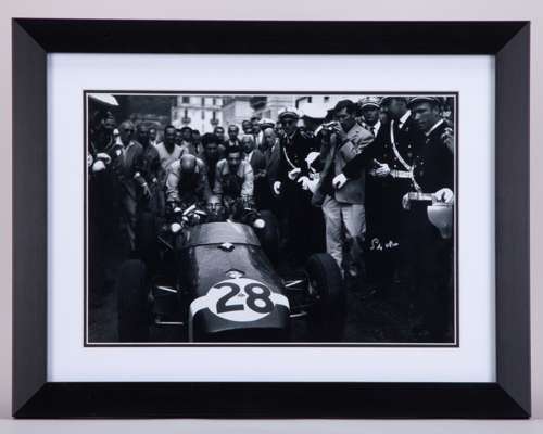 Stirling Moss Signed Framed Photo