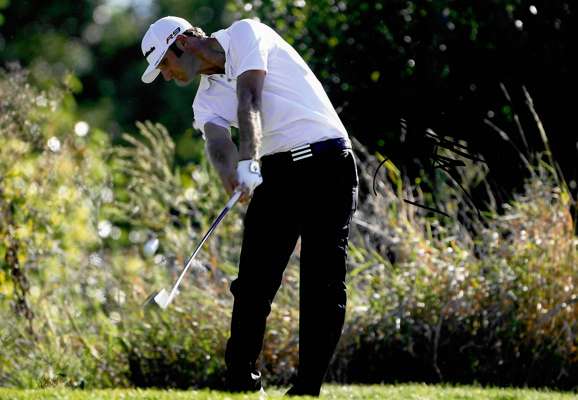 US Masters / The Open Championship / US Open winners golf photographs of nine champions, signed 8 by 12in.,
 Dustin Johnson (USA – 2020 US Masters Cha