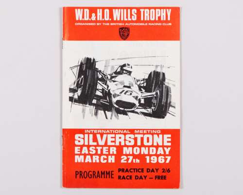 1967 W.D & H.O. Wills Trophy Silverstone International Meeting Programme