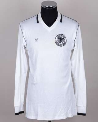 Rudiger Abramczik white and black No.8 West Germany v, Holland long-sleeved shirt, 1978