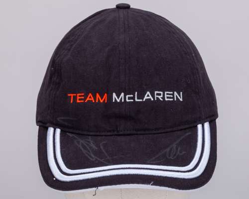 Fernando Alonso & Jenson Button Signed McLaren Cap