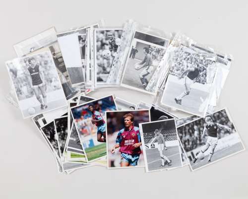 A collection of Aston Villa black and white press and other photographs, 1970s