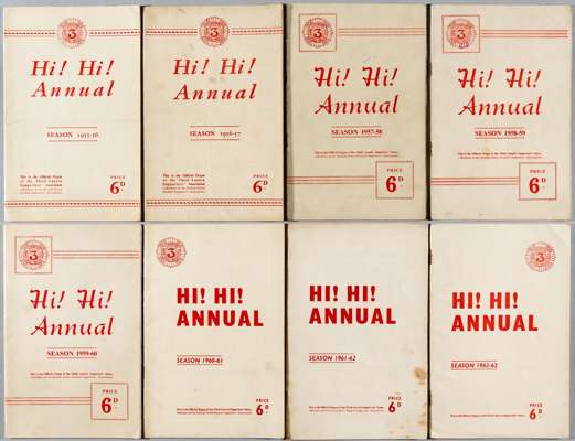 Third Lanark programme collection, including British Football annual pictorial souvenir, season 1947-48,
 sold together with Hi-Hi annuals supporters 