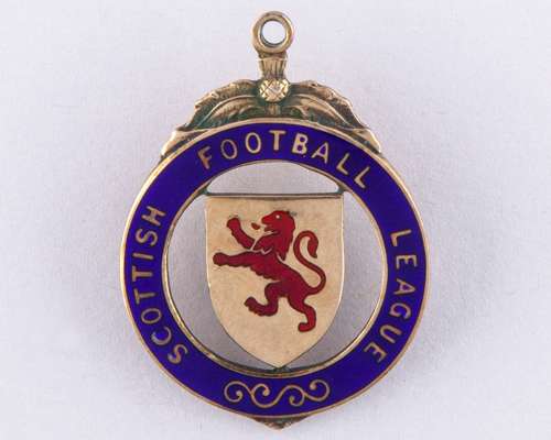 Morton F.C. silver-gilt and enamel Scottish Football League Reserve League Cup medal, 1980-81