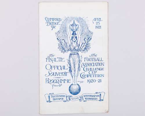 Tottenham Hotspur v. Wolverhampton Wanderers F.A. Cup Final match programme, 1921
