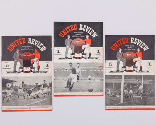 Three Manchester United home match programmes, 1948