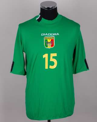 Kebe green No.15 Mali short-sleeved shirt, 2004