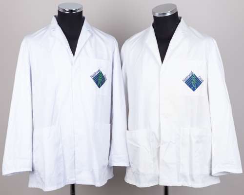 Dickie Bird two The National Grid cricket umpire coats
