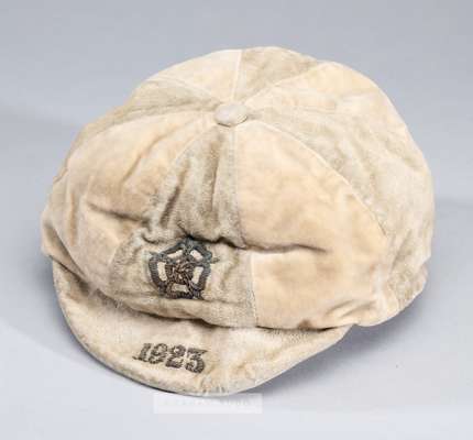 White & pale green England v Sweden international cap awarded to West Ham United's Billy Moore in 1923,
 colour a little faded

 Billy Moore had playe