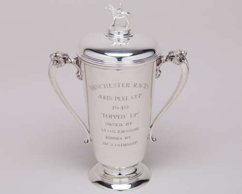 Horse Racing Trophy for the Manchester Races John Peel Cup in 1949