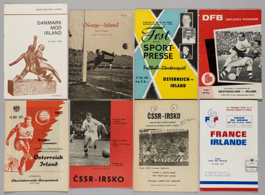 Republic of Ireland away programmes, 1964-82,
 include v Norway 13th May 1964; v Czechoslovakia 22nd November 1967; v Germany 9th May 1970; v Russia 1