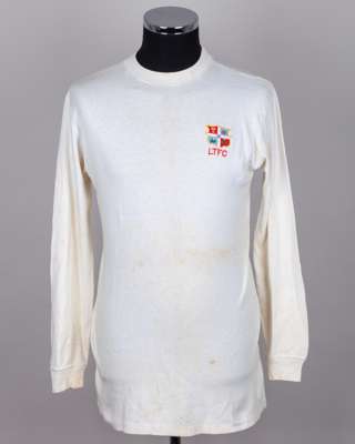 David Court white No.7 Luton Town v. Arsenal long-sleeved shirt, 1970