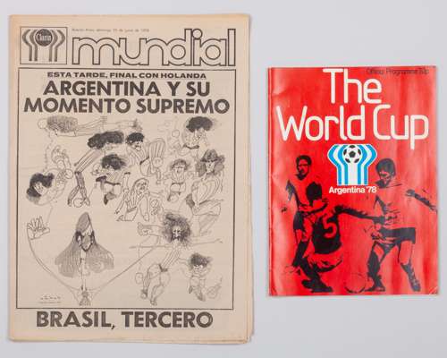 1978 World Cup Final, Argentina v Netherlands newspaper previewing the final