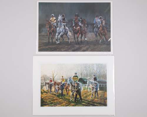 Three limited edition horse racing prints by David Dent and Adrian Dent