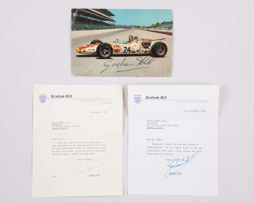 Graham Hill Signed Letters & Photo