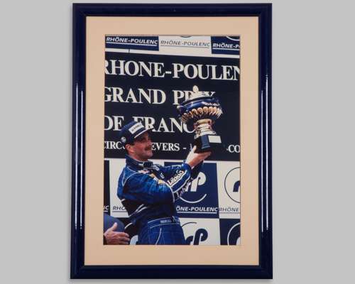 Nigel Mansell Williams Podium Framed Print
