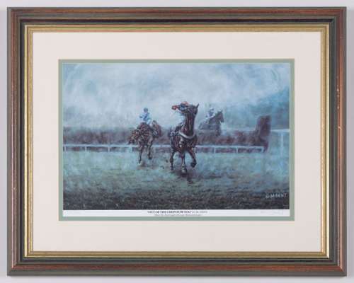 David and Adrian Dent: a trio of limited edition prints featuring National Hunt racing