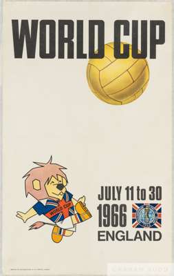 Official poster of the 1966 World Cup, designed by Carvosso