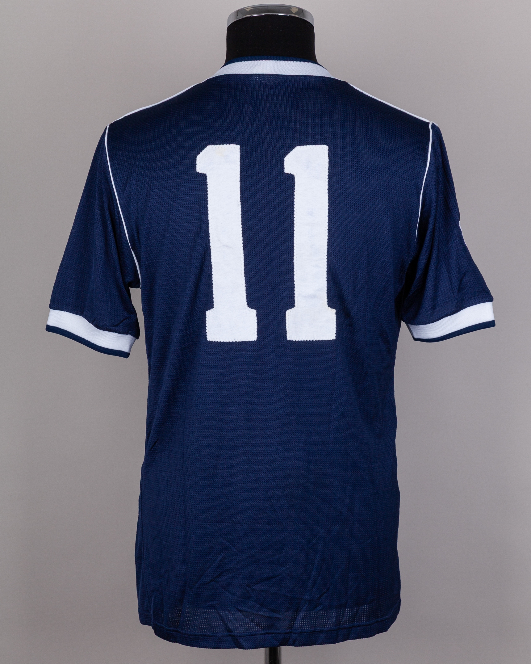 【超レア】スコットランド代表　1986年 Paul McStay blue No.11 Scotland v. Uruguay World Cup short-sleeved